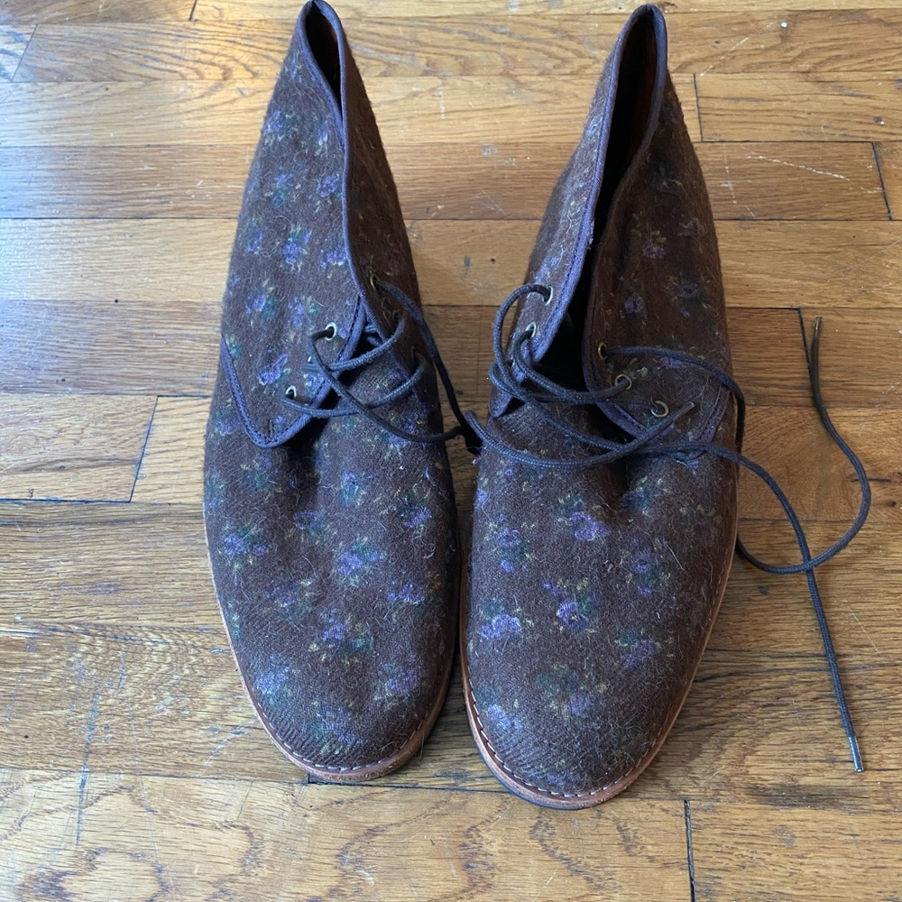 Rachel Comey Floral Lace-Up Boots